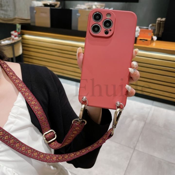 HoneyYami%20Classic%20Strap%20Case%20For%20iPhone%2015%20Pro%20Max%2014%2013%2012%20Mini%20X%20XR%20XS%207%208%20Plus%2011%20Pro%20Crossbody%20Lanyard%20Neck%20Cord%20Liquid%20Silicone%20Cover%20-%20Image%205