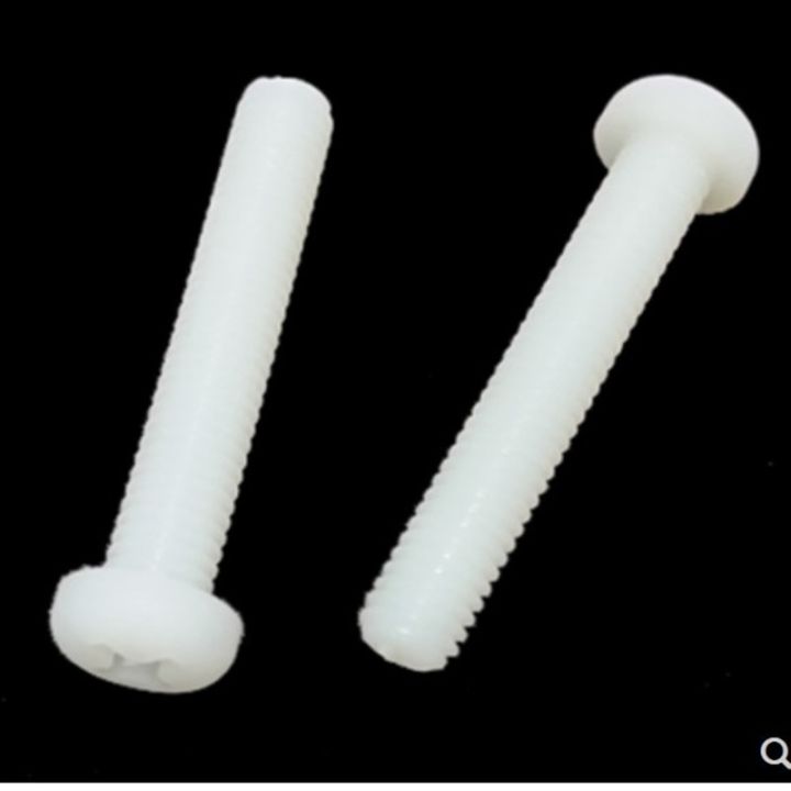 20-100pcs%20nylon%20screw%20M2%20m2.5%20m3%20m4%20m5%20m6%20m8%20white%20or%20black%20Nylon%20Plastic%20insulation%20Phillips%20%20round%20pan%20Head%20Machine%20Screw-10mm%20-%20Image%205