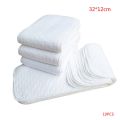 10pcs Reusable Baby Diapers Cloth Diaper Inserts 1 piece 3 Layer Insert 100% Cotton Washable Babies Care Eco-friendly Diaper.