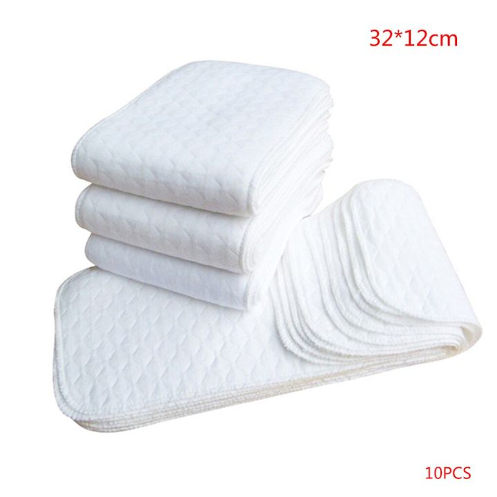 10pcs%20Reusable%20Baby%20Diapers%20Cloth%20Diaper%20Inserts%201%20piece%203%20Layer%20Insert%20100%25%20Cotton%20Washable%20Babies%20Care%20Eco-friendly%20Diaper%20-%20Image%202