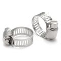 20 PCS- Heavy Duty Stainless Steel Hose Clamp (6-20mm Clips with adjustable screw) for LPG Gas Pipe Fitting Hose Pipe. 