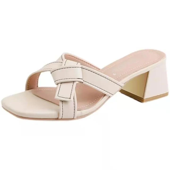 Birthday%20Slippers%20for%20Women%20Leather%20Outdoor2023New%20Mid%20Heel%20Chunky%20Heel%20Slip-on%20Lofter%20Sandals%20for%20Women%20-%20Image%208
