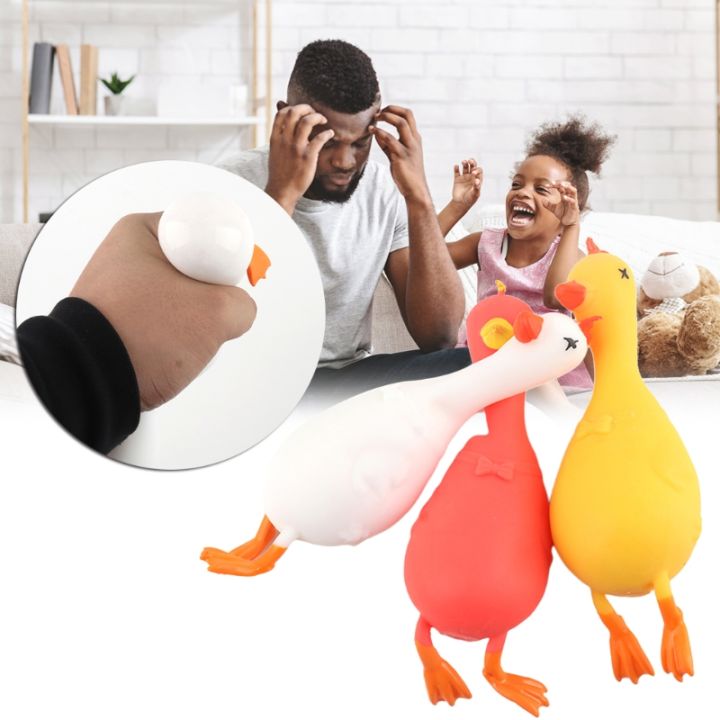 4XBD Realistic Duck Squishy Toy Cartoon Chick Memory Interactive Toy Super Soft for Adult Anxiety Decompress