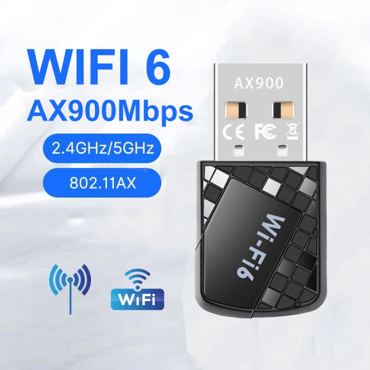 AX900 WiFi 6 USB Adapter 2.4G 5GHz 900Mbps Network Card Wireless USB ...
