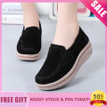 Wedge Shoes For Women Big Size 35-42 Black Casual Platfom Shoes Korean Style Ladies Loafers For Women Flats Women Shoes.