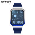 Sanda Fashion Men's Watches Digital Wristwatch 50M Waterproof Sports Casual Watch for Male Clock Relogios Masculino 6052.