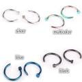 5 Colors Nose Ring Stainless Steel Nose Piercing Fake Piercing.