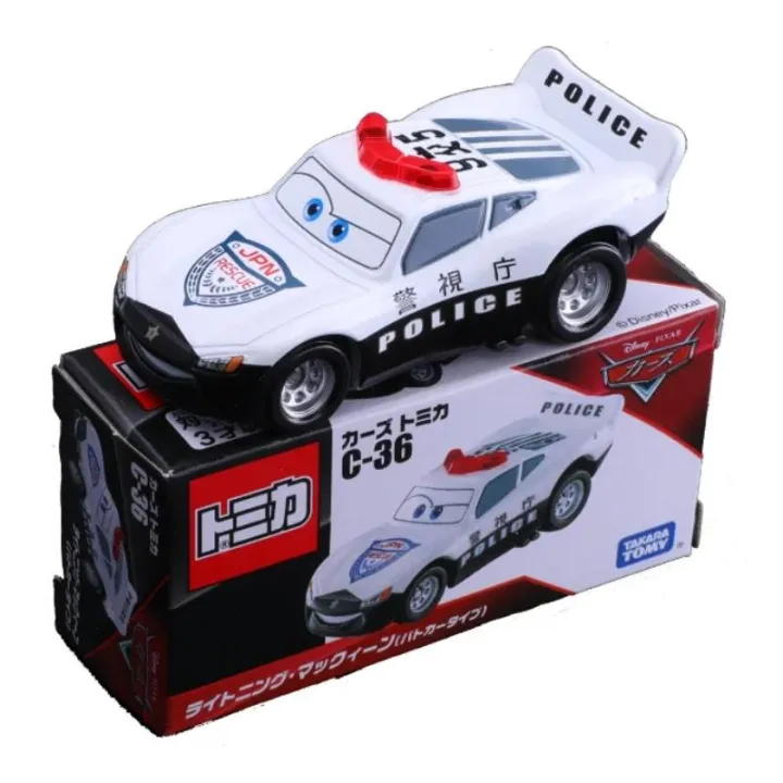 TAKARA%20TOMY%20Tomica%20Disney%20C-36%20Lightning%20McQueen%20Police%20Car%20C-38%20Mater%20Fire%20Engine%20Alloy%20Toy%20Motor%20Diecast%20Metal%20Model%20Gifts%20-%20Image%203