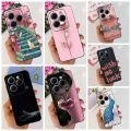 For Infinix Hot 40 4G Case Luxury Flower Love Soft TPU Black Cover For Infinix Hot40 Hot 40 Pro Bumper Phone Case Funda. 