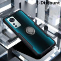 For Xiaomi 12X Case Magnetic Transparent Clear Armor Ring Shockproof Case for Xiaomi Mi 12X Back Cover.
