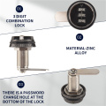 3 Digit Combination Cam Lock 30mm Keyless Password Lock Mailbox Cabinet Mechanical Locks for Mailbox Cabinet Door A. 
