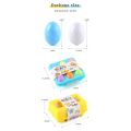 Children's Early Learning Educational DIY Matching Clever Egg Math Toys Mixed Shape Pair Bumping Toys Yellow. 