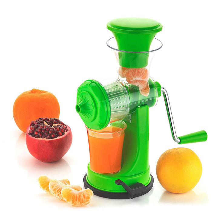 Fruit & Vegetable Manual Juicer with Steel Handle Hand Juicer with Vaccum Unity Locking System No electricity is required