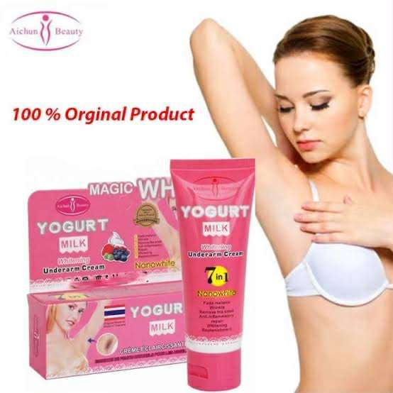 Aichun Beauty Yogurt Milk Underarm Whitening Cream 80gm (Glamorous Gallery)