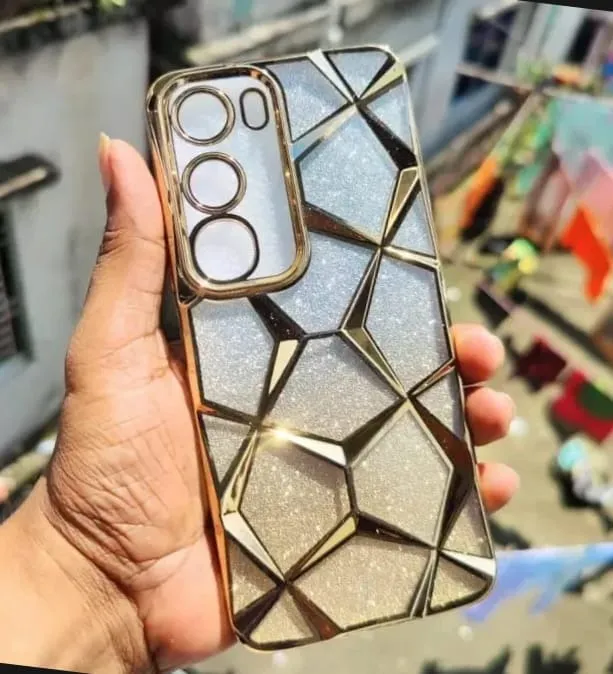 Vivo%20Y04%20Geometric%20Diamond%20Shape%20Phone%20Case%20With%20Chrome%20Electroplated%20Plating%20Cover%20Zone%20For%20Vivo%20Y%2004%20Back%20Cover%20-%20Image%202