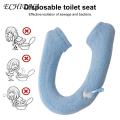 Cold Weather Toilet Seat Cover Soft Comfortable Washable Toilet Seat Pad Button Design for Bathroom Reusable Cover for Southeast Asian Buyers. 