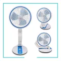 Rechargeable Folding Table Fan With Led Lights - Stay Cool And Well-Lit With A Rechargeable Folding Table Fan Equipped With Led Lights.