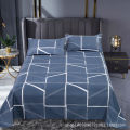 Thickened bed sheets, single piece four-piece set, pillowcase, quilt cover, quilt sheet, quilt cover, student dormitory, washed cotton wholesale, three-piece set. 