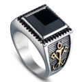 New designs stainless steel ring with Rhinestone a lot for men.