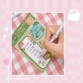 Strawberry-themed sticky notes Colorful Kawaii Rabbit bear design sticky notes 3x3 N Times Sticky bookmark for Office supplies School supplies Daily reminder Gift for kids Journal planner. 