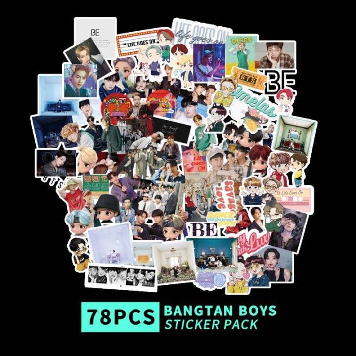 78 Pcs Set/ BTS BE Album Concept Stickers Set