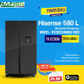 Hisense 580 L Side by Side Refrigerator- RS3G558NMB/BD3 with Free Delivery. 