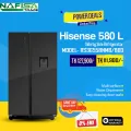 Hisense 580 L Side by Side Refrigerator- RS3G558NMB/BD3 with Free Delivery.