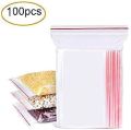 Plastic Zip Lock Bags Clear Poly all size Inch (100pcs-pack). 