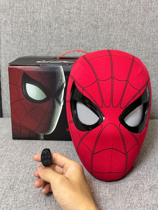 New%20Spider-man:no%20Way%20Home%20Spider%20Man%20Mask%20Luxury%20Helmet%20Rechargeable%20Remote%20Eyes%20Movable%20Mask%20Cosplay%20Decoration%20Gift%20Toys%20-%20Image%205