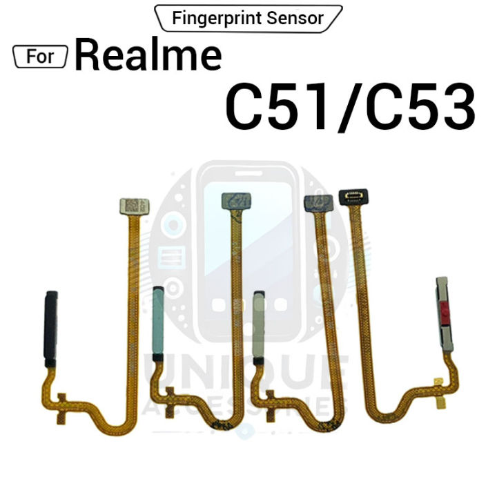 Fingerprint Sensor with Flex Cable for Realme C51 C53