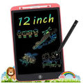 12  inch large colorful screen is brighter and clearer than most LCD writing tablet kids. 