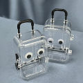Storage Box Mini Cute Clear Luggage Suitcase Gift Desk Organiser Decoration. 