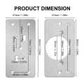 4Pack Cabinet Hinge Repair Plate with 2Pack Full Overlay Soft Closing Cabinet Hinges-Hinge Repair Kit Plate for Cabinet Durable Easy to Use.
