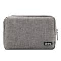 2PCS Storage Bag Multifunctional Storage Bag for Laptop Adapter Bank Data Cable Charger, Black & Gray. 