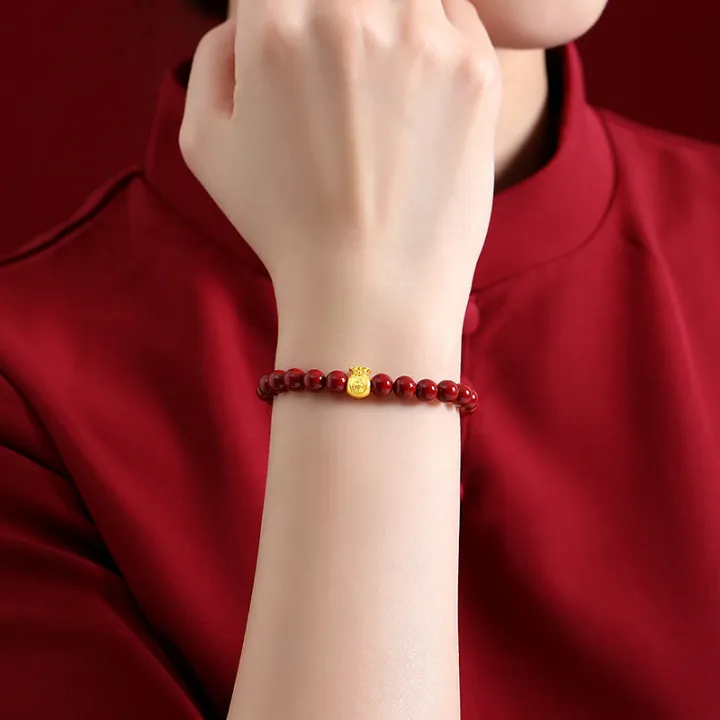 Sterling%20Silver%20Bracelet%202024%20New%20Cinnabar%20Gold%20Bracelet%20Women's%20999%20Foot%20Money%20Bag%20Accessories%20Purple%20Gold%20Sand%20in%20the%20Year%20of%20Birth%20-%20Image%203