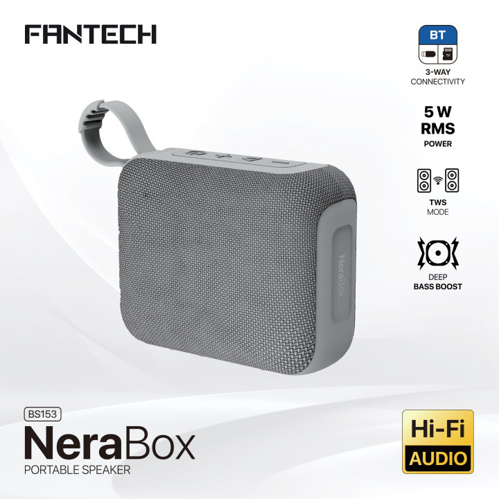 FANTECH BS153 NeraBox MINI Portable Bluetooth Speaker GREY