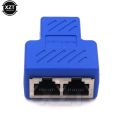 1 To 2 Ways Network LAN Cable Ethernet Female Cat6 RJ45 Splitter Connector Adapter UTP Cat7 5e Conector Switch Adapters Coupler. 