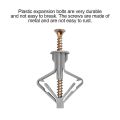 100pcs Expansion Drywall Anchor Kit With Screws SDrilling Wall Home Pierced Special For Nylon Plastic Gypsum Board. 