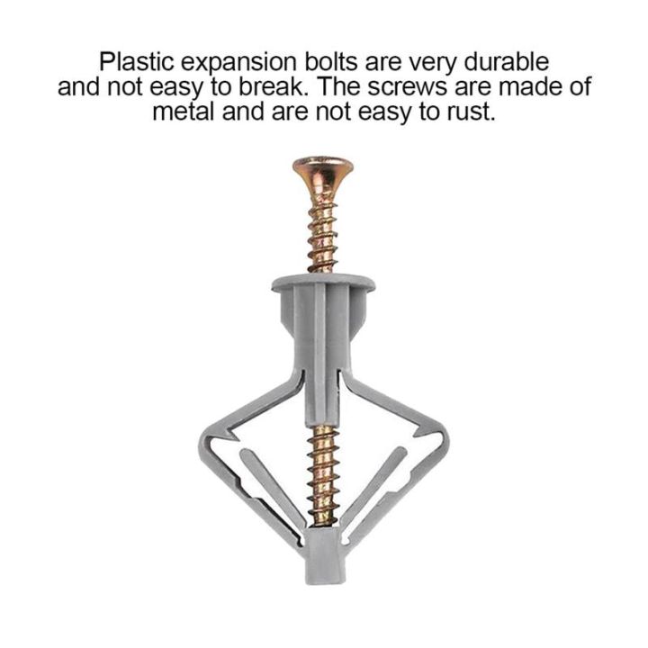 100pcs%20Expansion%20Drywall%20Anchor%20Kit%20With%20Screws%20SDrilling%20Wall%20Home%20Pierced%20Special%20For%20Nylon%20Plastic%20Gypsum%20Board%20-%20Image%205