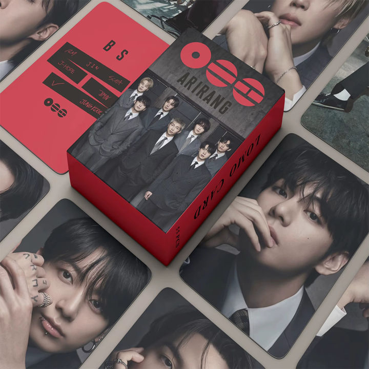 55Pcs/Set K-POP BTS ARIRANG Photocards Lomocards Holographic V3 RM