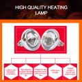 Poultry 220V Heating Lamp Bulb Thermal Preservation Heat Infrared Ray for Reptile Amphibian Pet Livestock 100/200W. 