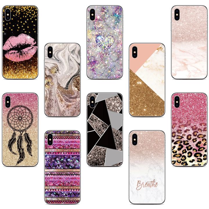 Not Glitter Marble Cover For Tecno Pova Neo 2 3 4 Spark 8C 10C 10 9 9T Go Phantom X2 X Camon 15 18 P 19 Pop 6 7 Pro Phone Case