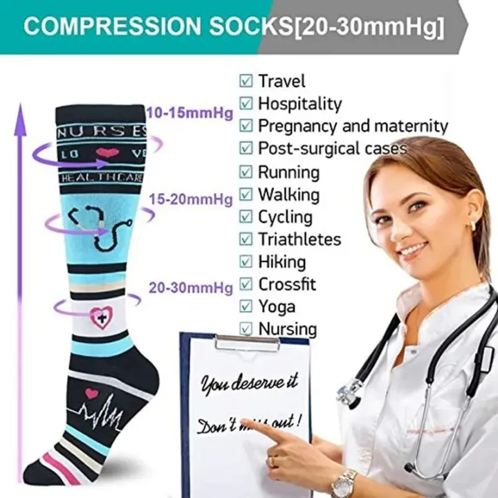 New%20Compression%20Stockings%20Varicose%20Veins%20Medical%20Nursing%20Blood%20Circulation%20Pregnancy%20Edema%20Diabetes%20Knee%20High%20Socks%2020-30%20Mmhg%20-%20Image%204