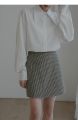 Women White Pointed Collar Shirt Solid Color Full Sleeve Shirt Women Safari Style Spring Summer New Temperament Lightweight Lq22. 