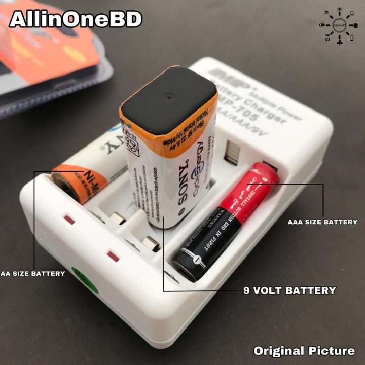 BATTERY CHARGER AA - AAA & 9 Volt, Rechargeable Sony Geepas and Ultra Fire pencil Battery Charger