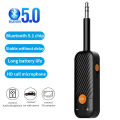Bluetooth 5.1 Audio Receiver Transmitter 3.5mm 3.5 AUX With Mic Stereo Music Wireless Adapter For Headphones PC TV Car Speakers. 