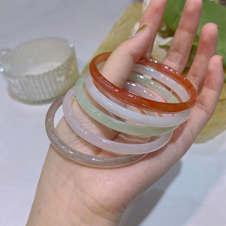 Ancient%20style%20Internet%20celebrity%20lychee%20jelly%20jingle%20bracelet%20a%20pair%20of%20imitation%20chalcedony%20ice%20black%20chicken%20jade%20agate%20step%20by%20step%20bracelet%20girl%20-%20Image%207