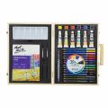 Mont Marte Beginners Watercolour Box Signature – 33 Pcs Complete Watercolour Painting Set for Beginners.