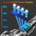 Powerful LED flashlight P700 tactical flash light lamp long range 1000m torch Waterproof camping hand light USB rechargeable.