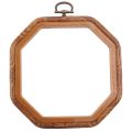 4PCS Octagon Embroidery Hoops Imitated Wood Cross Stitch Hoop Set Display Frame for Art Craft Handy Sewing and Hanging.